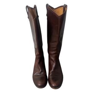 Frye 77167 Melissa Button Riding Equestrian Tall Western Leather Boots Sz 7.5